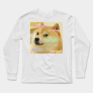 Doge Meme Long Sleeve T-Shirt